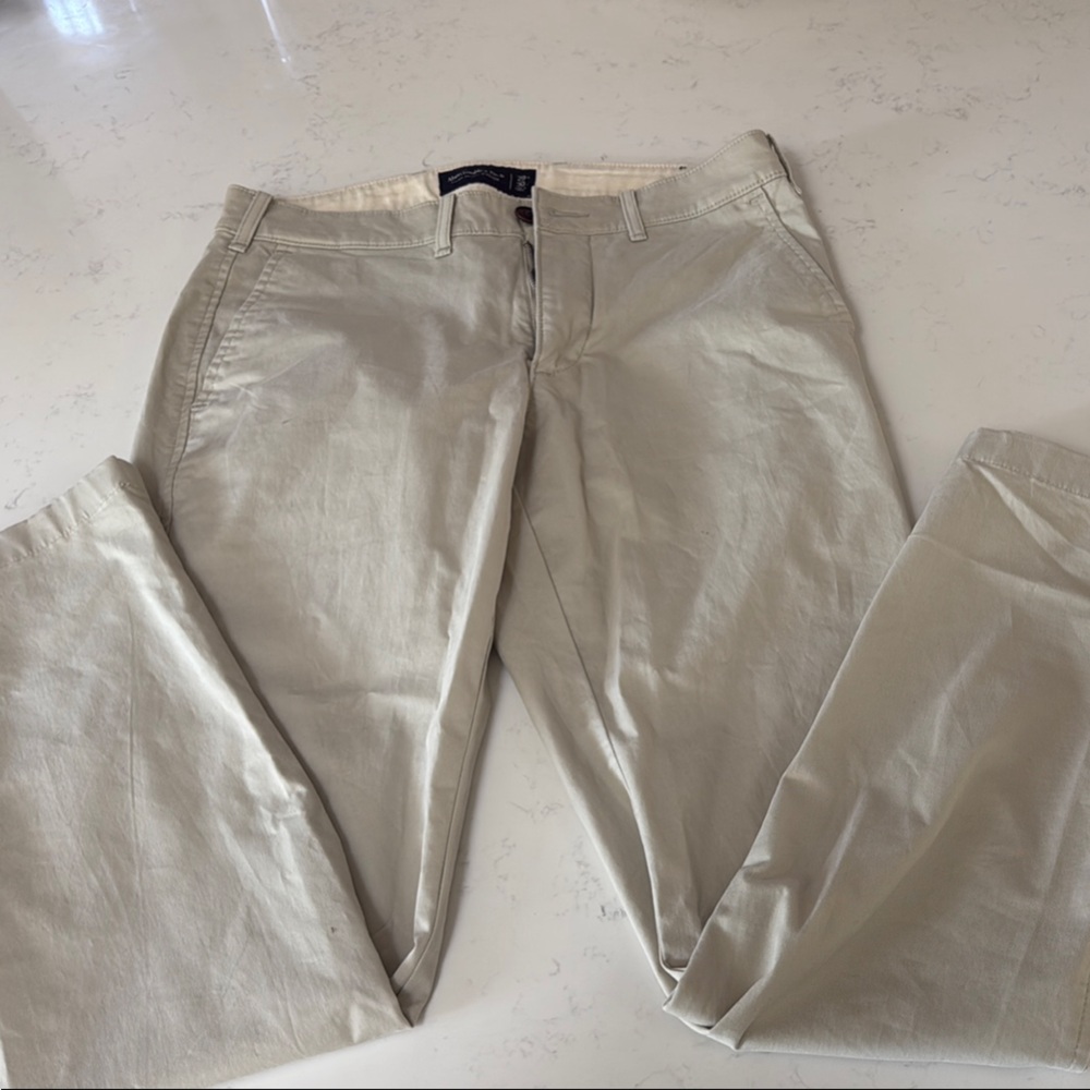 Men's Abercrombie Super Skinny Stretch Khakis